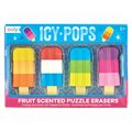 Ooly Icy Pops Scented Puzzle Erasers Set of 4 18PK 112079
